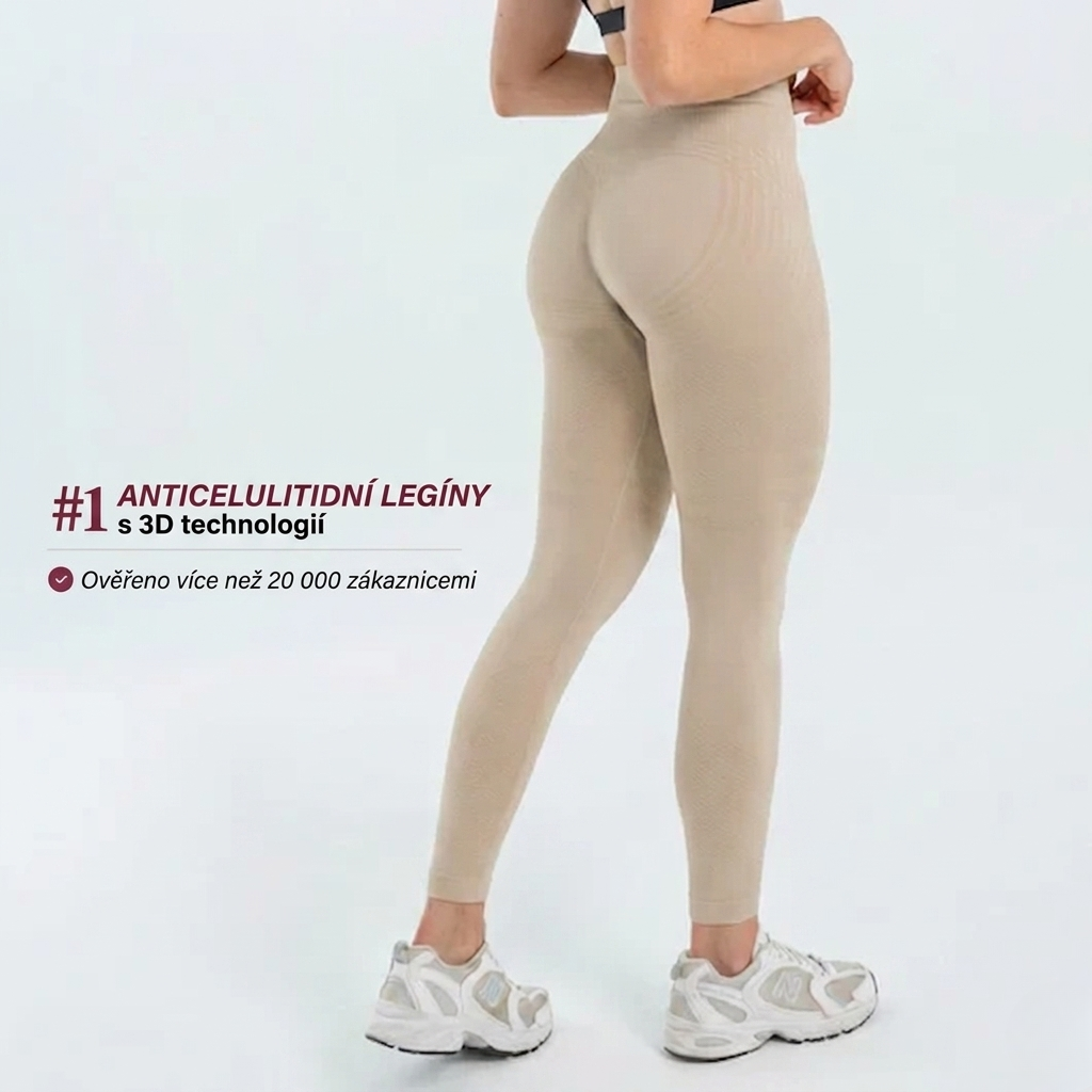 3D Tvarující legíny – Push-Up & Anticelulitidní