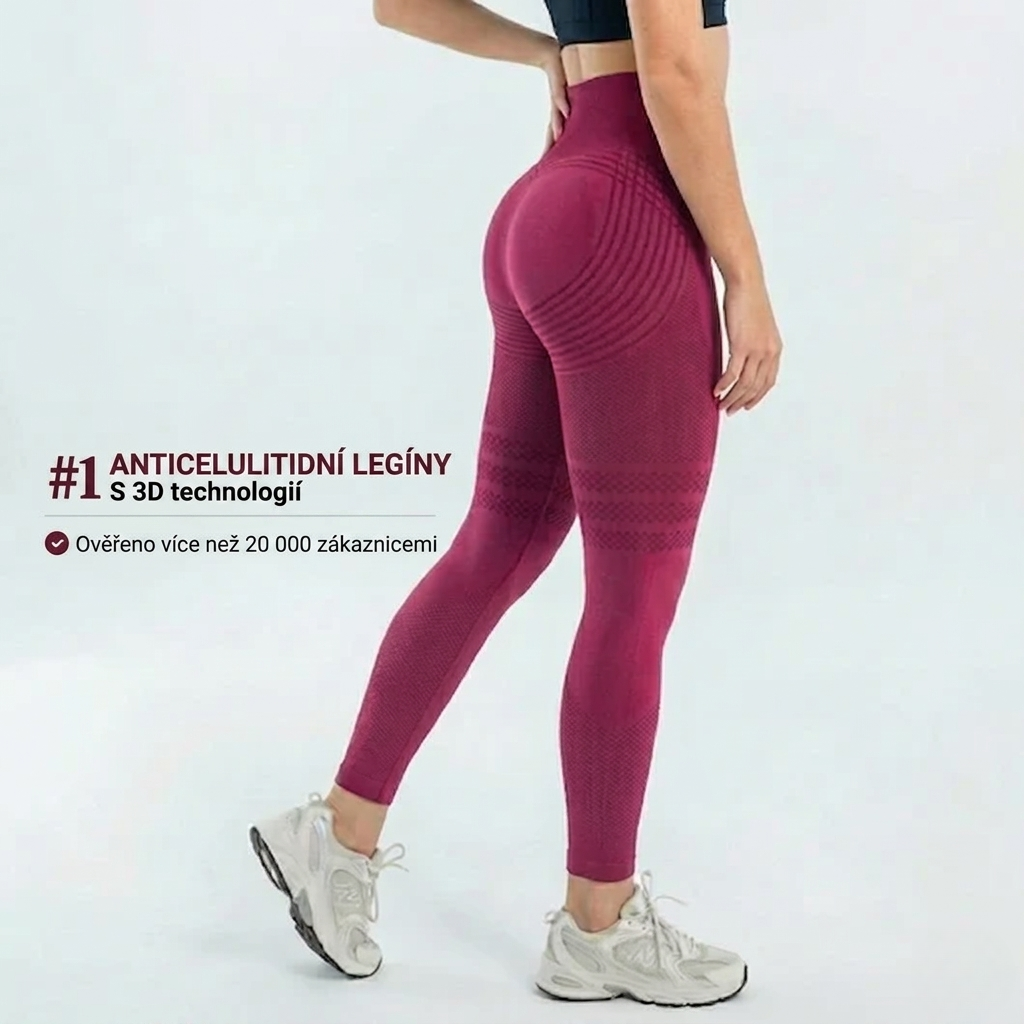 3D Tvarující legíny – Push-Up & Anticelulitidní